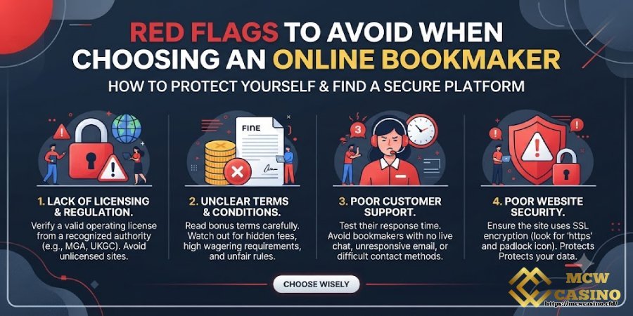 Red Flags to Avoid When Choosing an Online Bookmaker