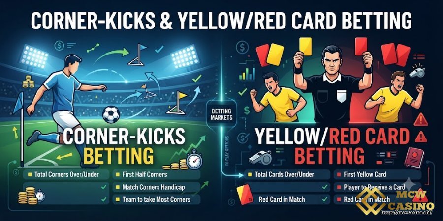 Corner Kicks and Yellow/Red Card Betting