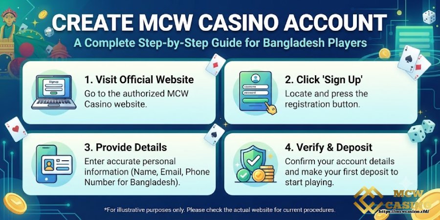 Create MCW CASINO Account 