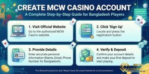 Creating an MCW CASINO account
