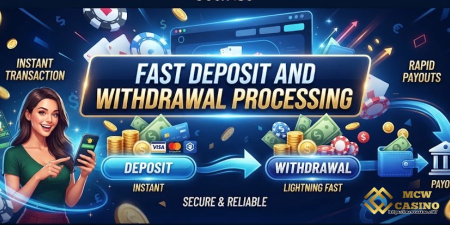 Fast Deposit and Withdrawal Processing