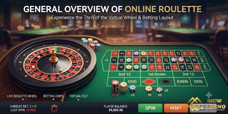 General Overview of Roulette Online MCW CASINO