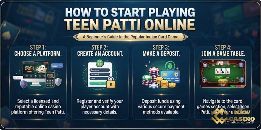 How to Start Playing Teen Patti Online MCW CASINO