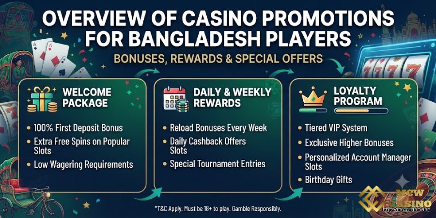 Overview of MCW CASINO Promotions for Bangladesh Players