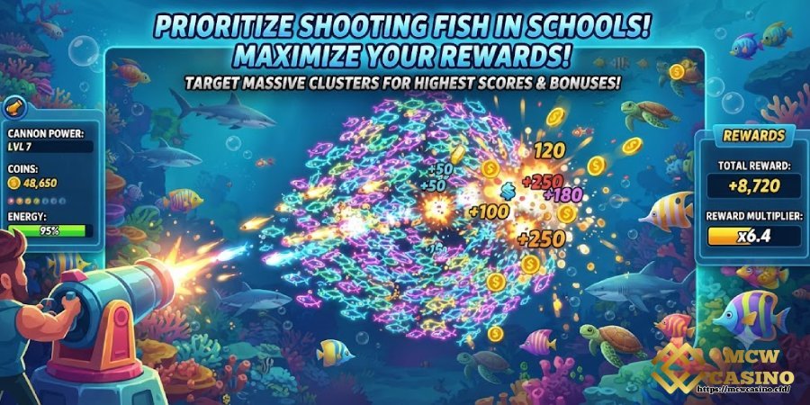 Prioritize Shooting Fish in Schools
