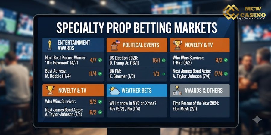 Specialty Prop Betting Markets