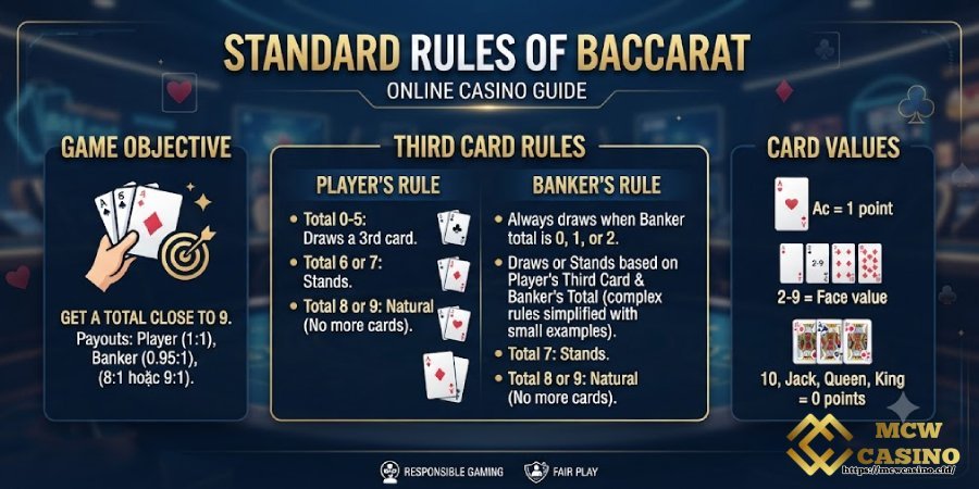 Standard Rules of Baccarat Online MCW CASINO