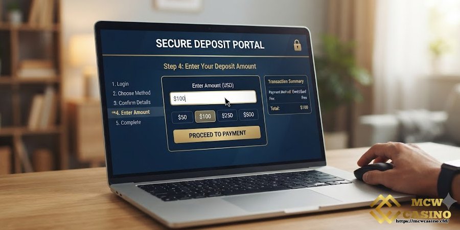 Step 4: Enter Your Deposit Amount