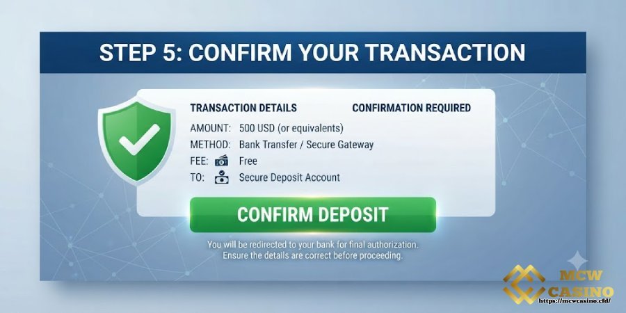 Step 5: Confirm Your Transaction
