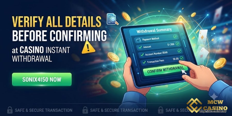Verify All Details Before Confirming