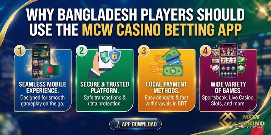 Why Bangladesh Players Should Use the MCW CASINO Betting App
