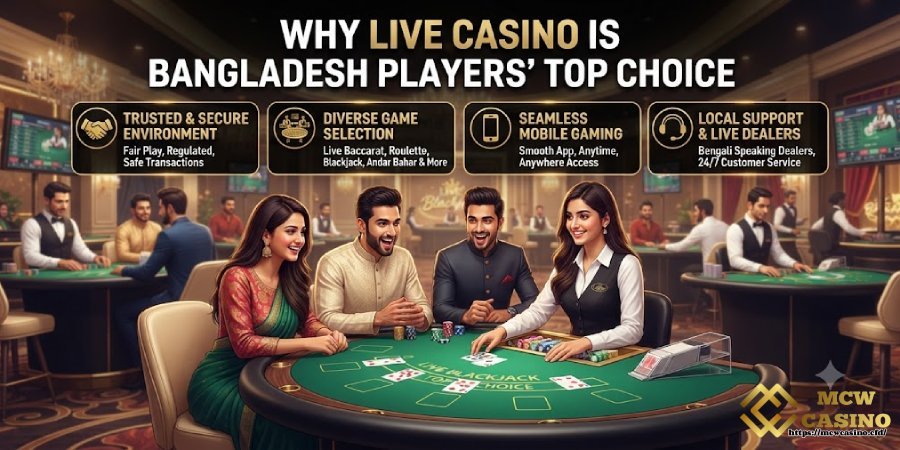 Why MCW CASINO Live Casino is Bangladesh Players' Top Choice